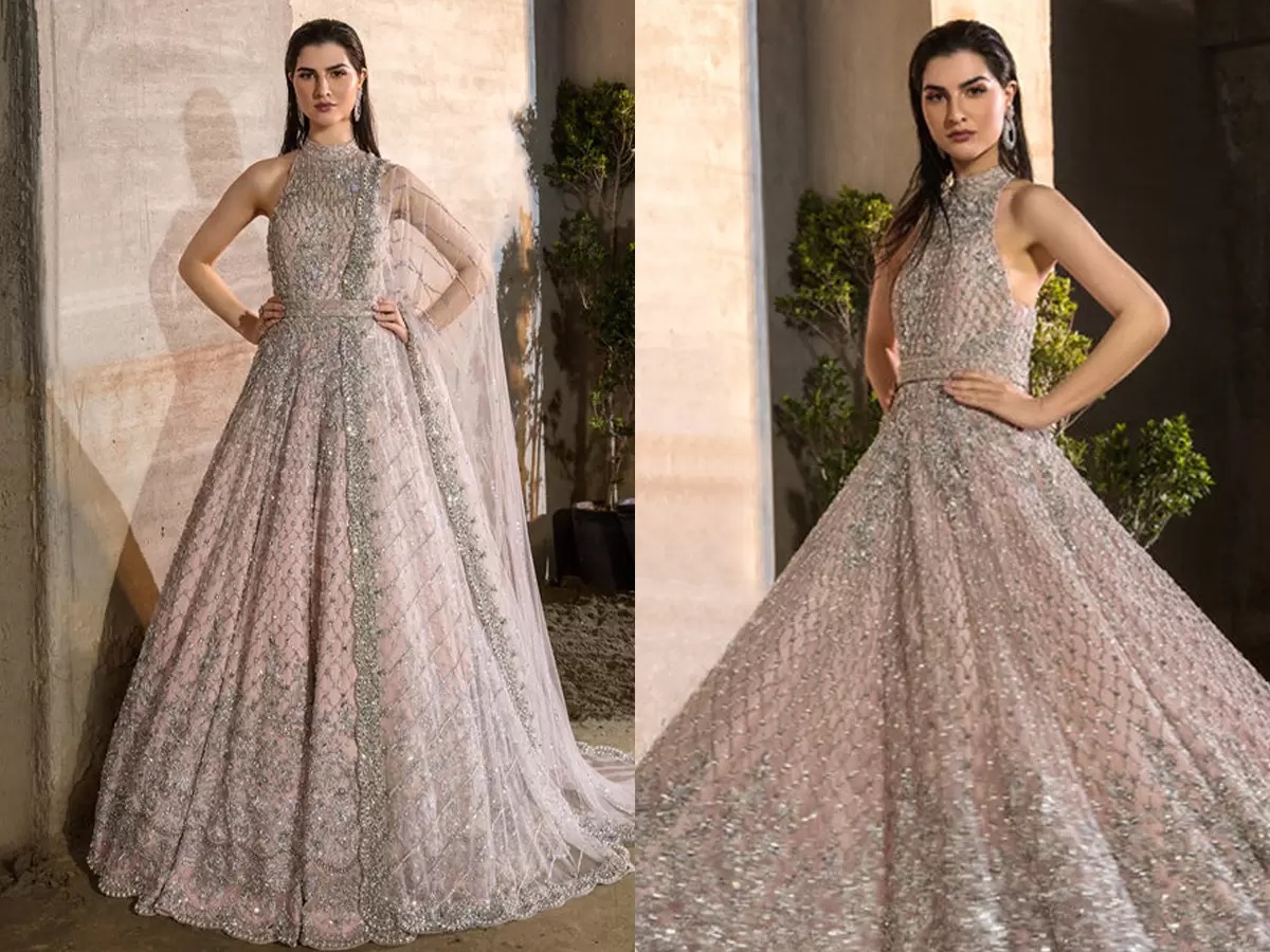 Expensive | Firozi Haldi Designer Gown Nylon Applique Saree and Firozi  Haldi Designer Gown Nylon Applique Sari online shopping