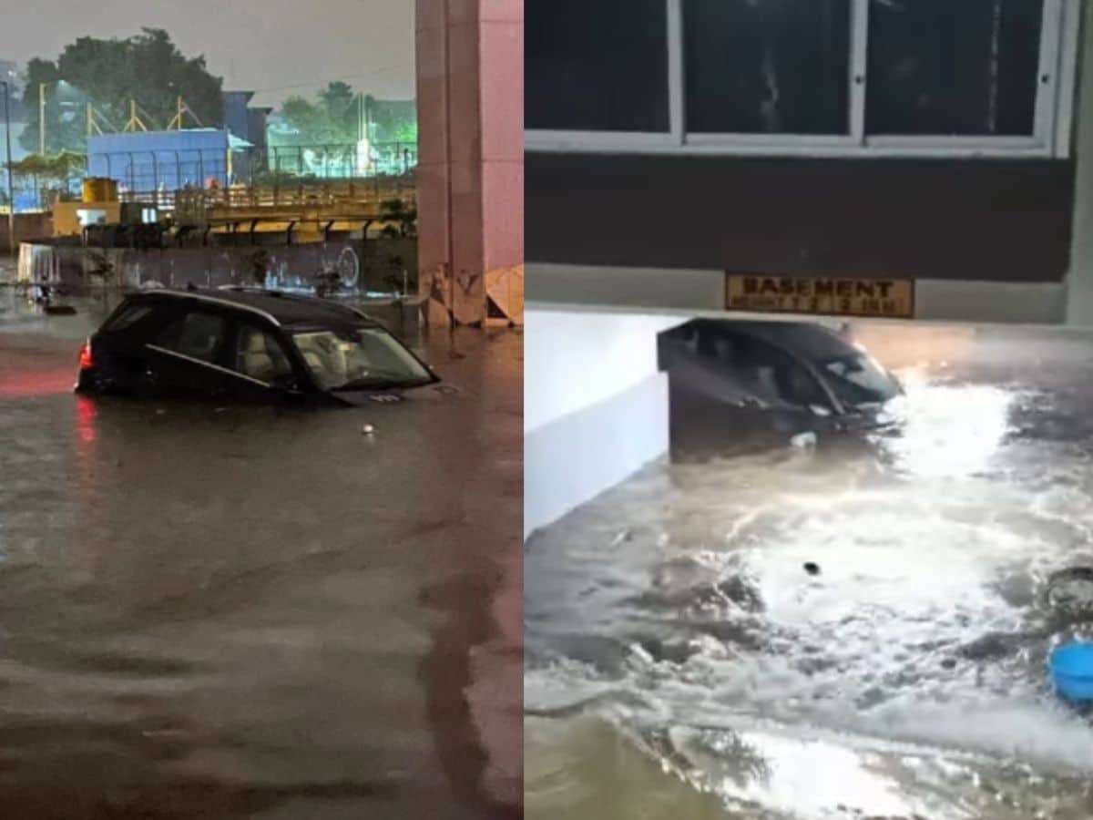 Bangalore Heavy Rain Hundreds Of Vehicles Stuck In Traffic Due To bangalore-heavy-rain-hundreds-of-vehicles-stuck-in-traffic-due-to