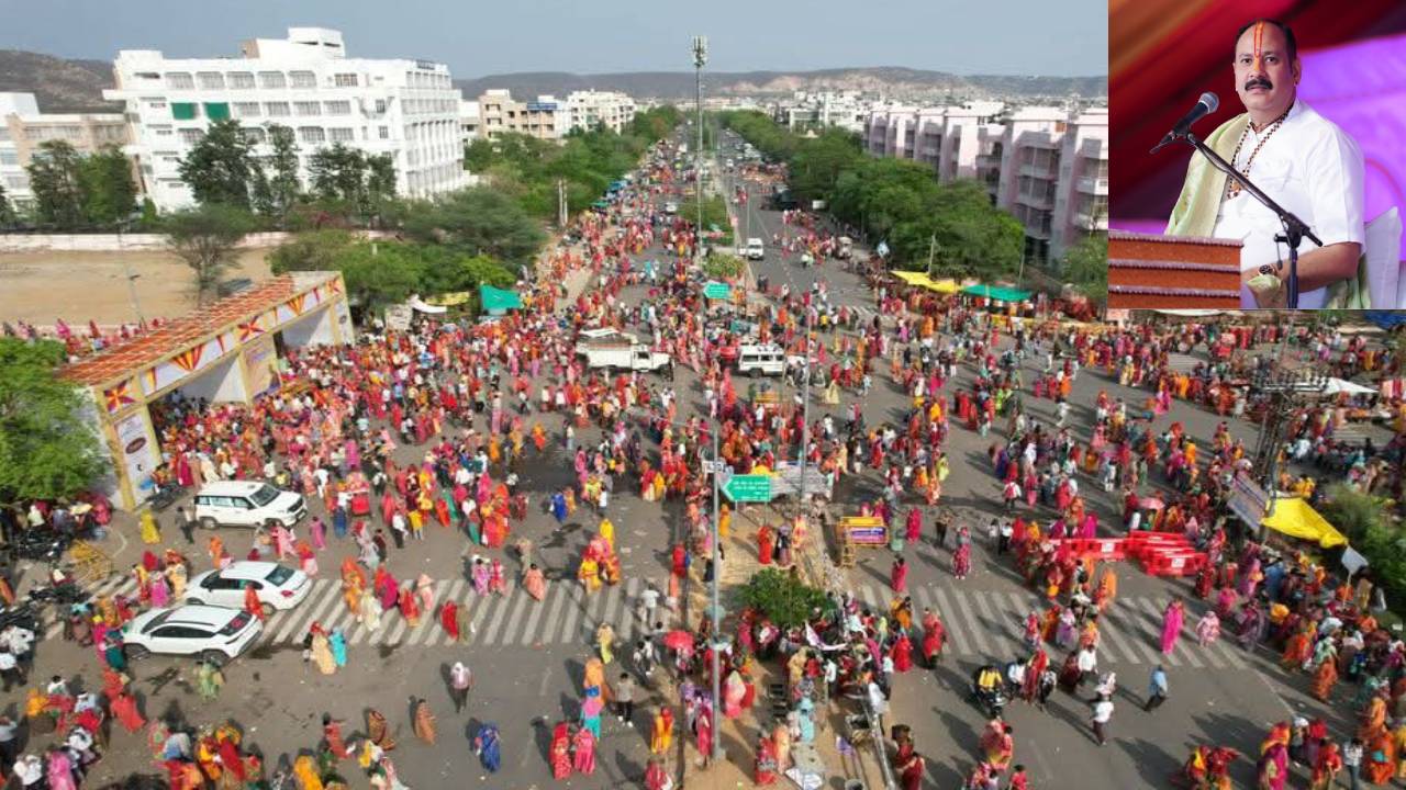 ​जयपुर में प्रदीप मिश्रा की कथा का हुआ समापन, भारी भीड़ के कारण लिया फैसला