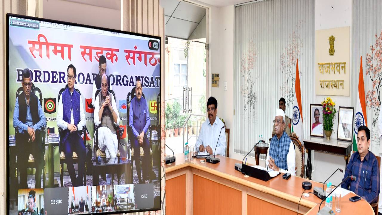 ​सीमा सड़क संगठन परियोजनाओं लोकार्पण में राज्यपाल बागडे ने ऑनलाइन भाग लिया