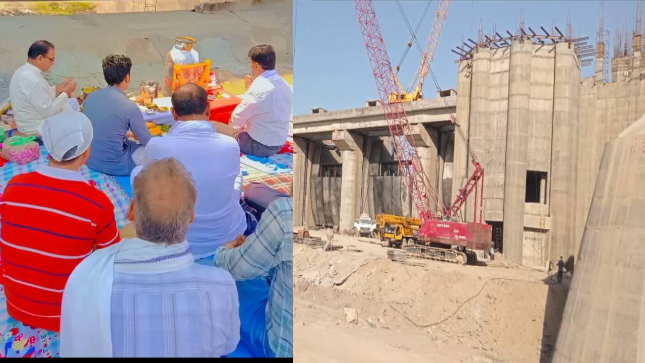 ​ईसरदा बांध के सभी दरवाजों को पूजा-अर्चना कर किया बंद, इस मानसून में भरने की उम्मीद