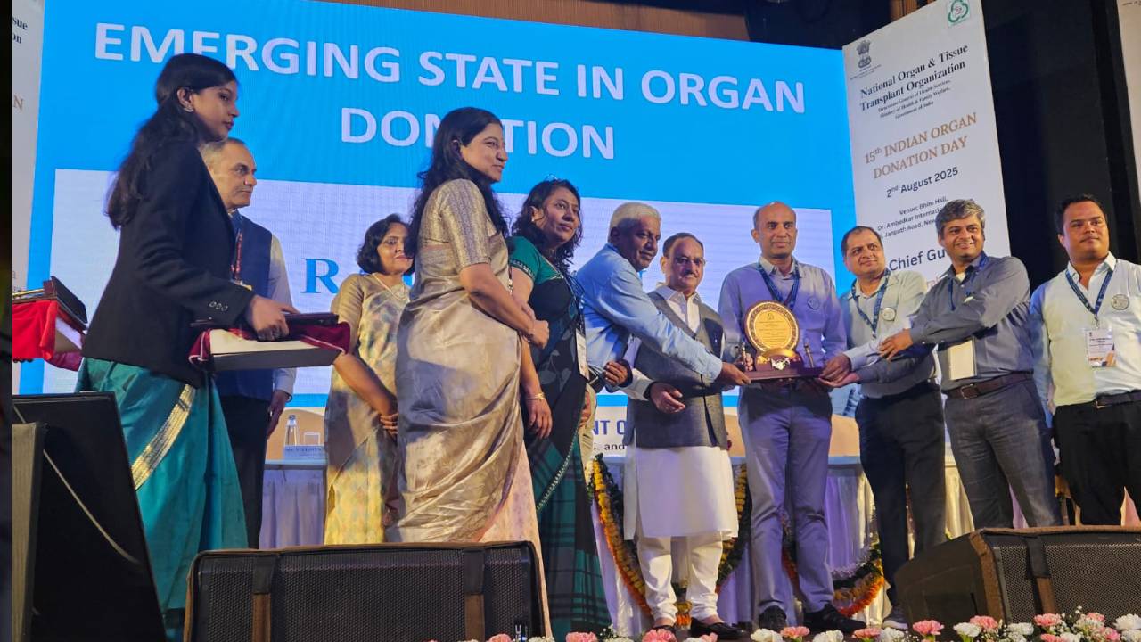 ​ऑर्गन ट्रांसप्लांट और अवेयरनेस बढ़ाने पर राजस्थान को मिले 2 राष्ट्रीय अवार्ड