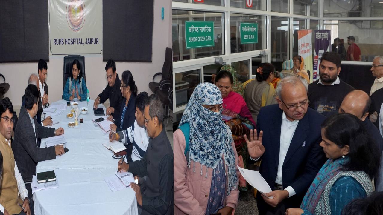 चिकित्सा शिक्षा सचिव ने जयपुरिया और आरयूएचएस अस्पताल का किया निरीक्षण,कहा- दूर होगी मानव संसाधन की कमी