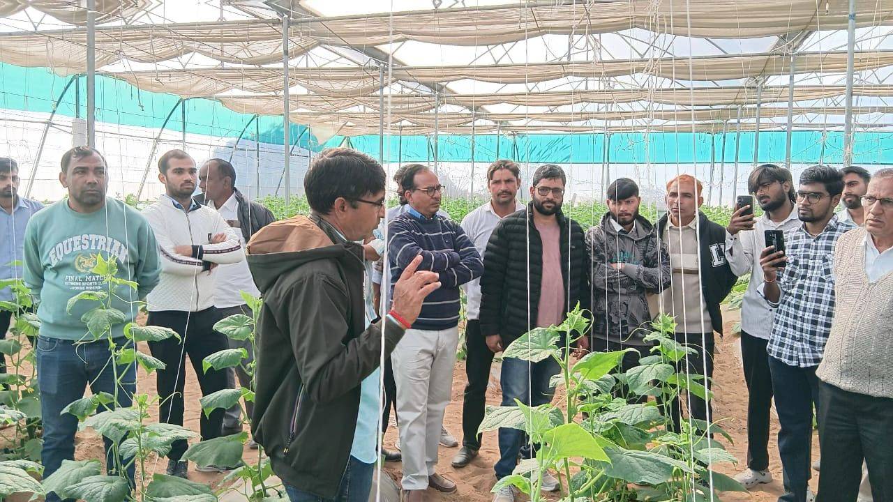 ​पॉलीहाउस उत्पादकों को सशक्त बनाने हेतु जोबनेर में दो दिवसीय प्रशिक्षण कार्यक्रम संपन्न