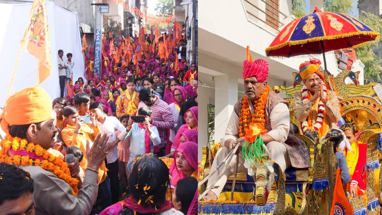 ​विधायक गोपाल शर्मा ने सनातन ध्वज यात्रा में दिया समरसता का संदेश