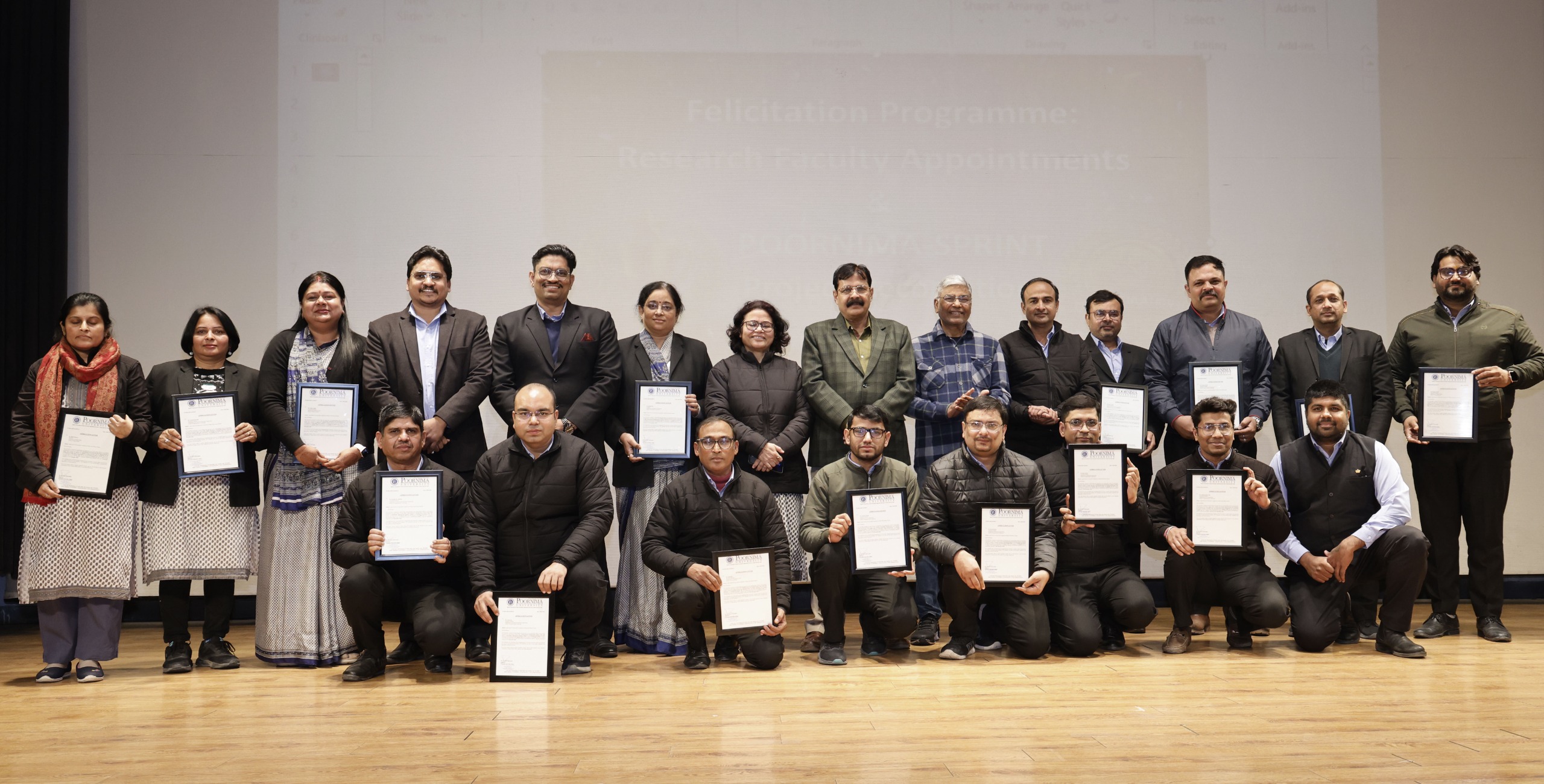 ​पूर्णिमा स्प्रिंट के तहत फैकल्टी मेंबर्स को प्रदान की गई 52.03 लाख रुपए की सीड मनी