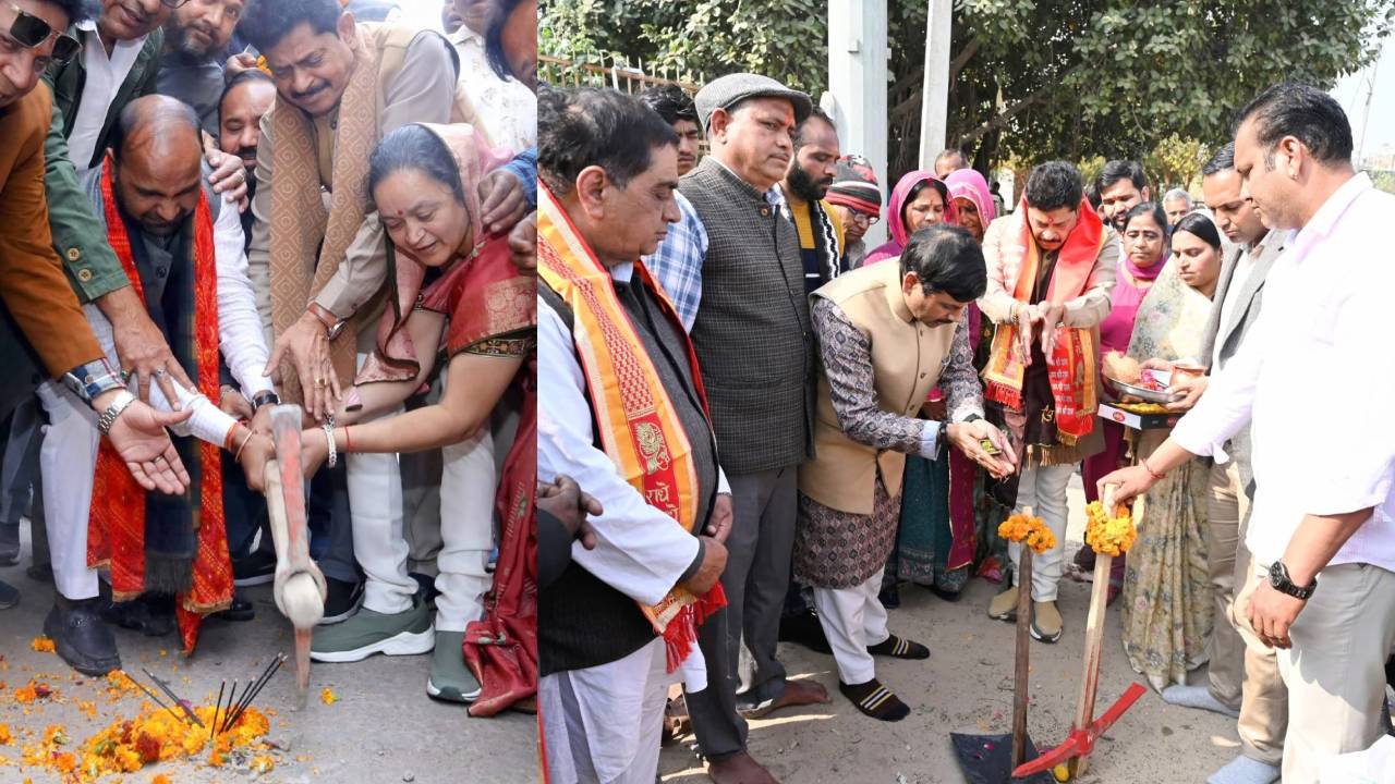 ​विधायक गोपाल शर्मा ने 4 वार्डों में 1.20 करोड़ के कार्यों का किया शिलान्यास