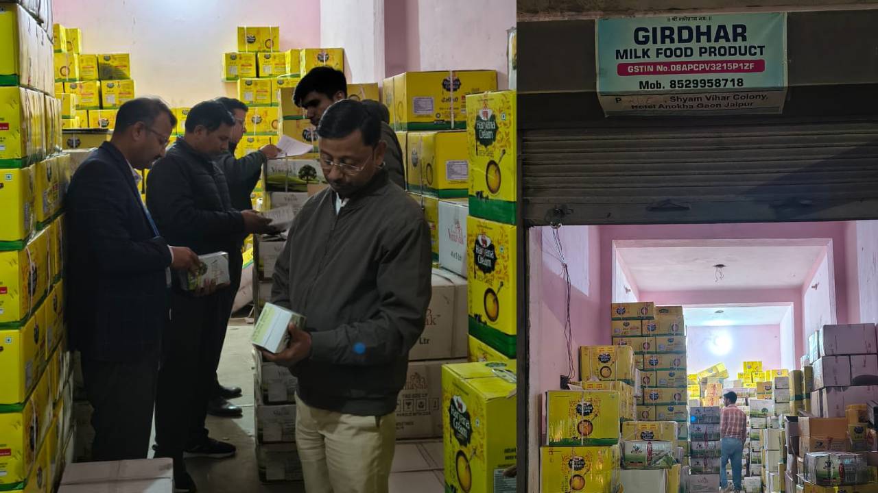 मिलावट के खिलाफ बड़ी कार्रवाई, 43 हजार लीटर घी किया सीज
