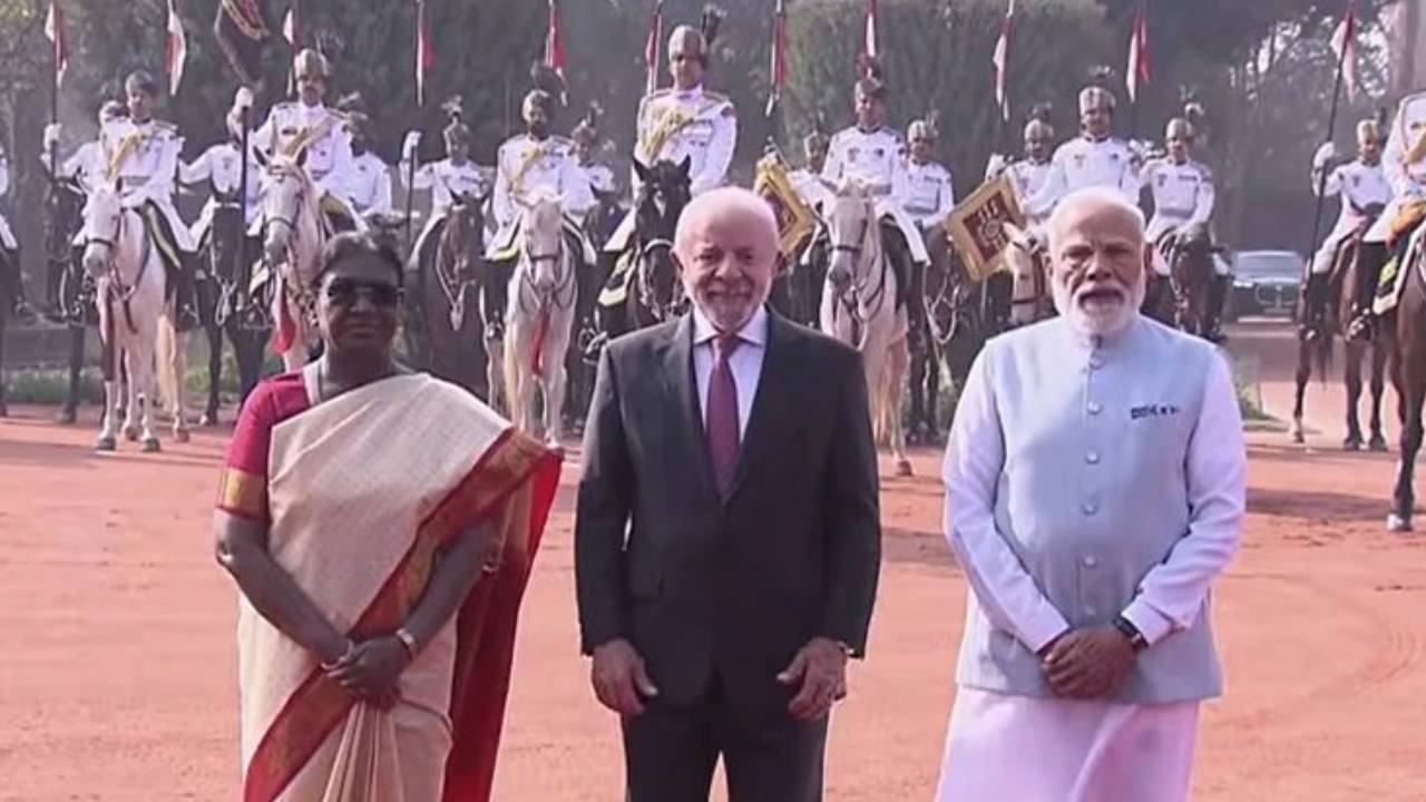 ​ब्राजील के प्रेसिडेंट का राष्ट्रपति भवन में ग्रैंड वेलकम, पीएम मोदी और राष्ट्रपति सिल्वा करेंगे बड़ी डील का ऐलान