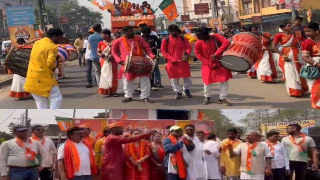 ​कुल्टी में परिवर्तन संकल्प यात्रा का भव्य स्वागत, भाजपा विधायक ने कहा, बंगाल में बदलाव अब तय