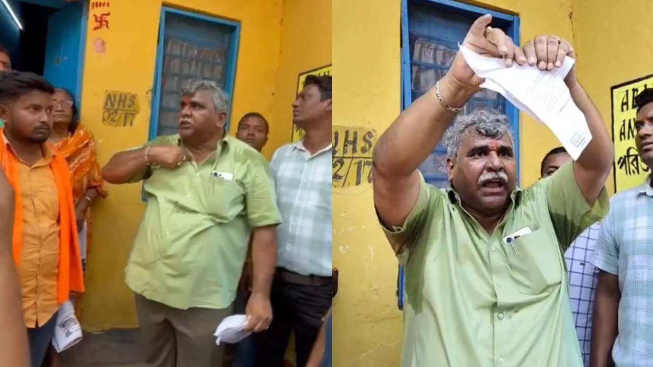 पांडवेश्वर में ‘क्वार्टर नोटिस’ पर सियासी संग्राम, तिवारी का विरोध, चक्रवर्ती का पलटवार