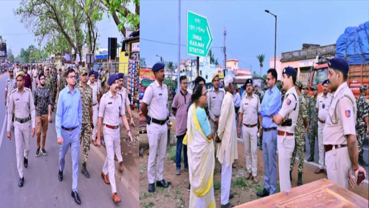 ​बांकुड़ा में सुरक्षा का सख्त संदेश: CAPF और पुलिस का फ्लैग मार्च, लोगों में भरोसा बढ़ाने उतरे अधिकारी