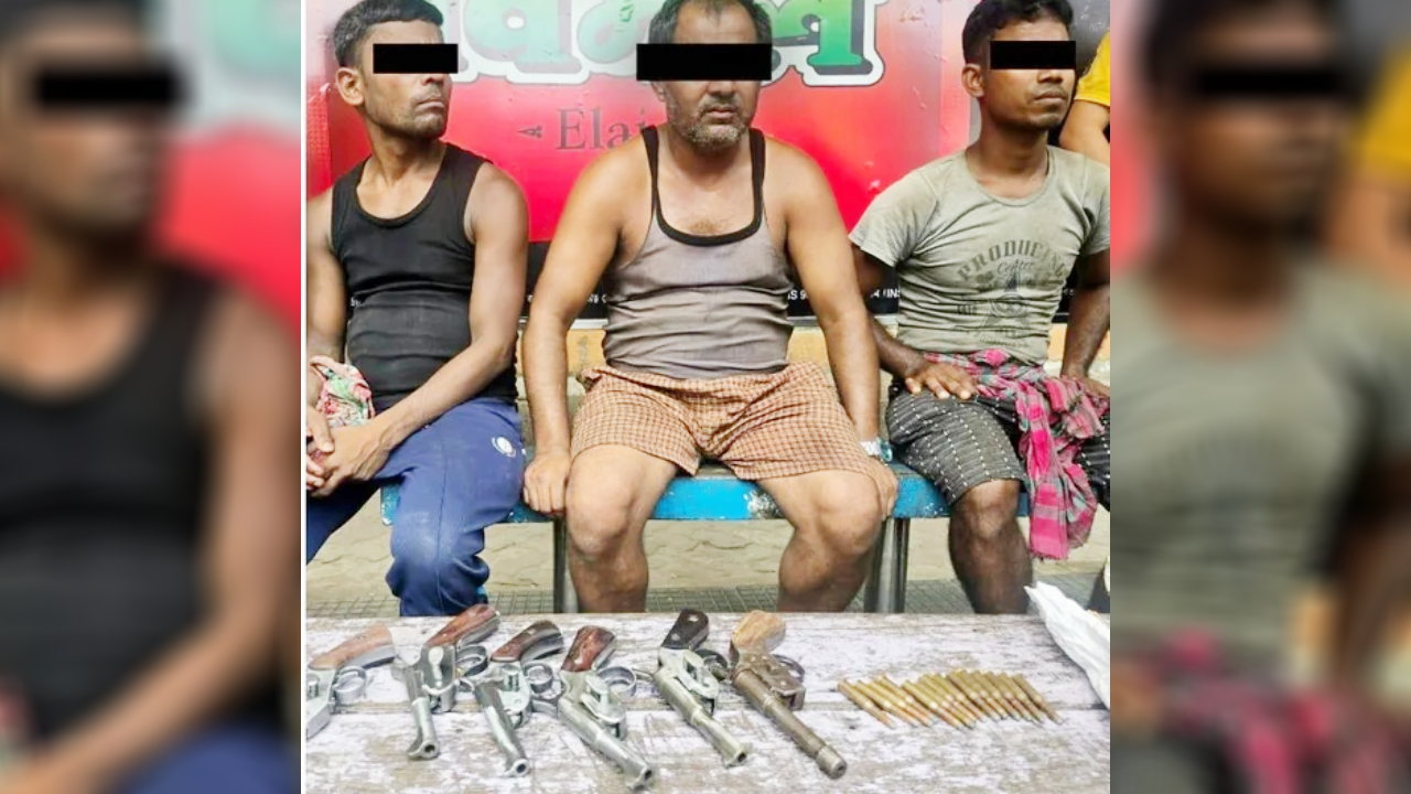 ​मतदान से पहले कोलकाता में हथियारों की खेप के साथ युवक गिरफ्तार