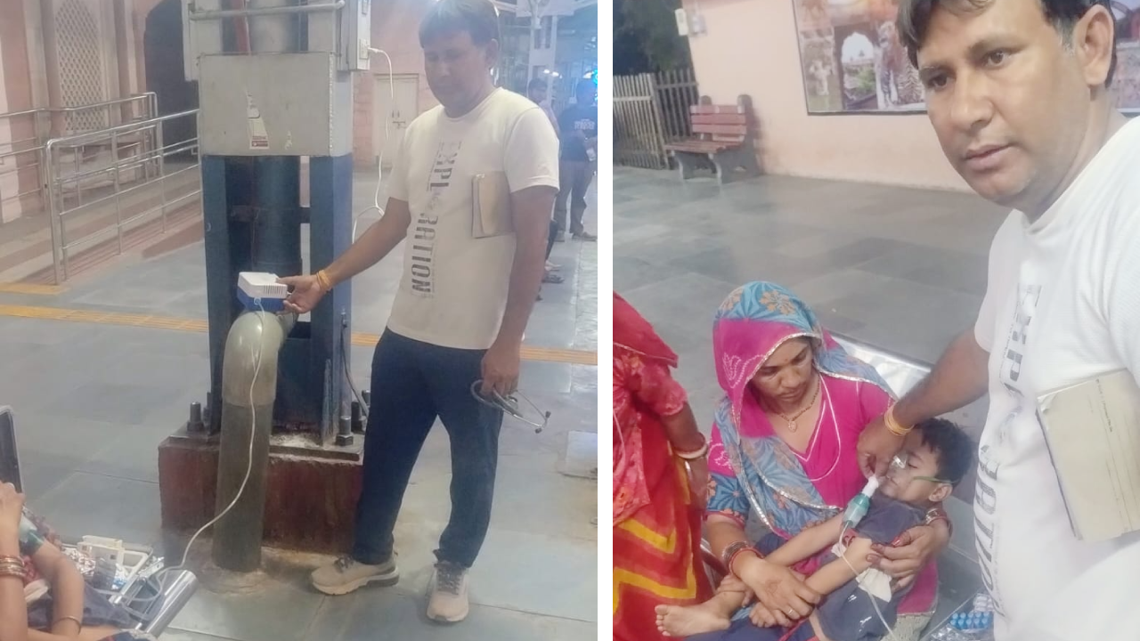 ​चलती ट्रेन में बच्चे को सांस लेने में तकलीफ, रेलवे चिकित्सा टीम ने सवाई माधोपुर में तत्काल नेबुलाइजर उपचार देकर दी राहत