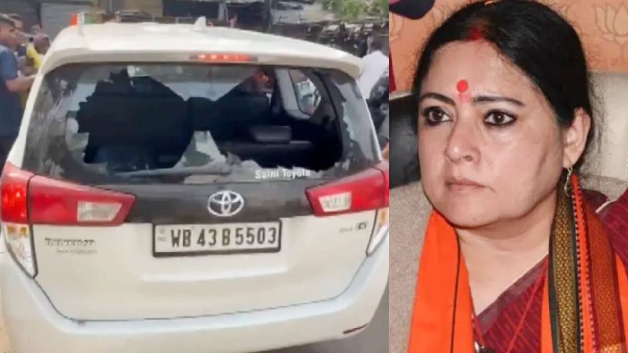 आसनसोल में चुनावी हिंसा की गूंज, भाजपा प्रत्याशी अग्निमित्रा पॉल की कार पर हमला