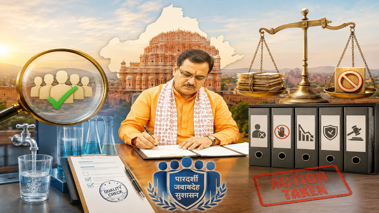 राजस्थान में भ्रष्टाचार पर सर्जिकल स्ट्राइक, CM भजनलाल ने कई अफसरों पर चलाया डंडा