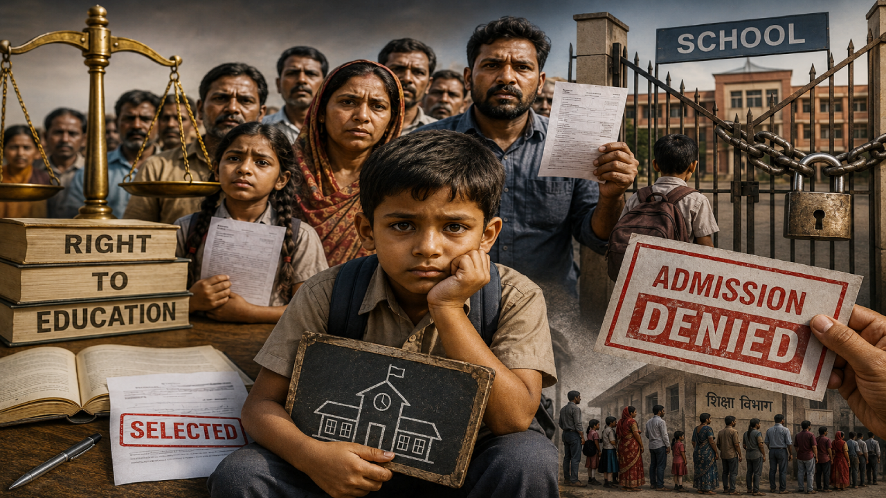 RTE में बड़ा घोटाला या सिस्टम फेल? 80 दिन बाद भी 1.80 लाख बच्चों को नहीं मिला दाखिला