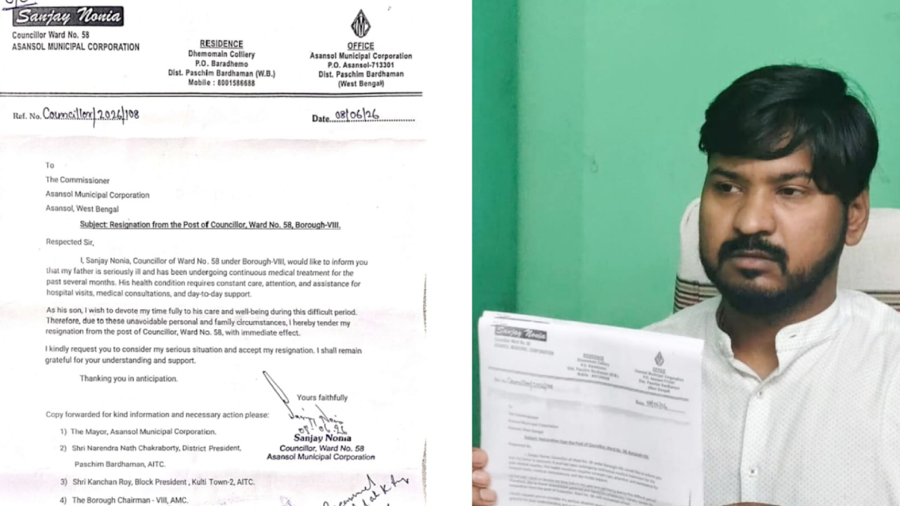 ​पिता की बीमारी बनी वजह, पार्षद पद और टीएमसी से अलग हुए संजय नोनिया