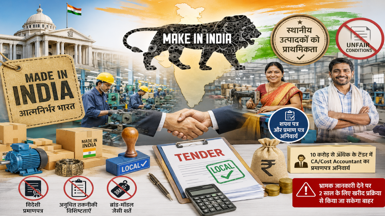 सरकारी खरीद में अब मेड इन इंडिया को मिलेगी प्राथमिकता