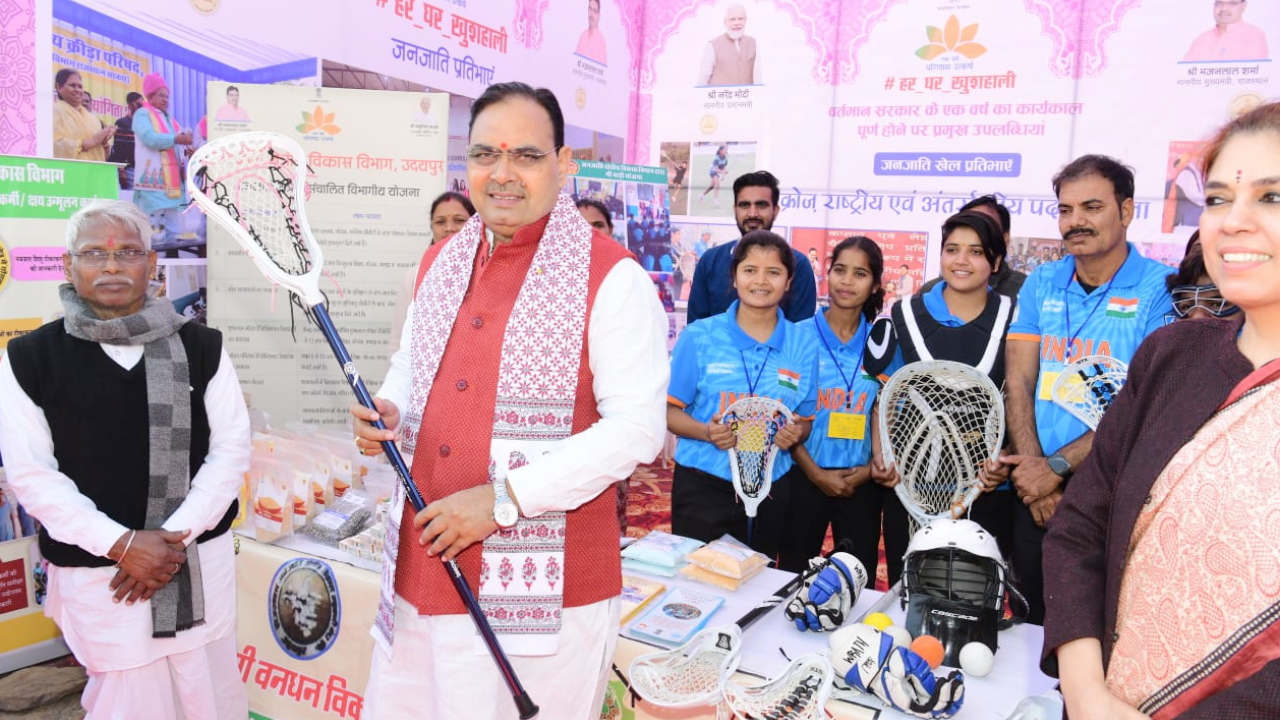 भजनलाल सरकार का खेल मॉडल हिट, लेक्रोस में जनजातीय युवाओं का राष्ट्रीय दबदबा