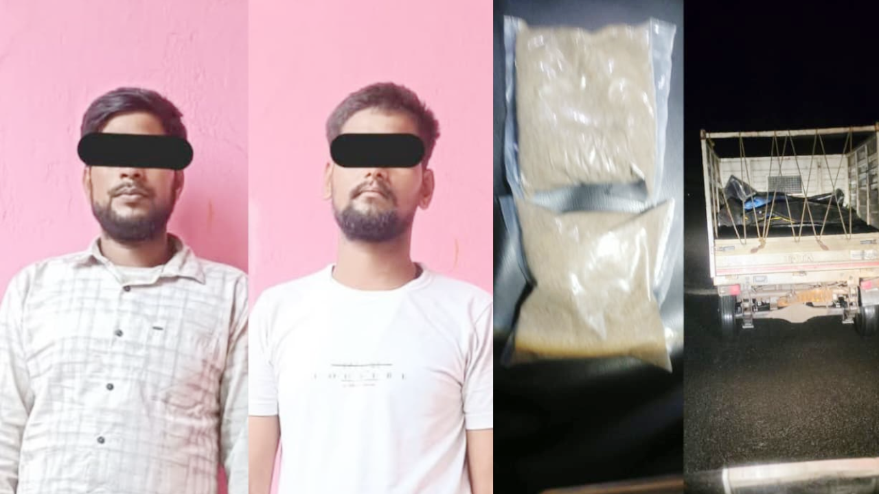 ​सीमा पर नशे के कारोबार पर पुलिस की बड़ी कार्रवाई, एक करोड़ की ब्राउन शुगर जब्त