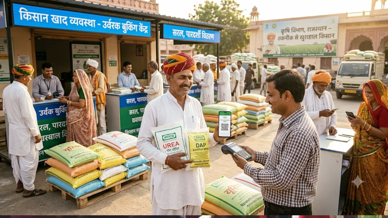किसानों को लाइनों और कालाबाजारी से आजादी: गैस सिलेंडर की तर्ज पर घर बैठे मिलेगी खाद, राजस्थान सरकार की महा-योजना